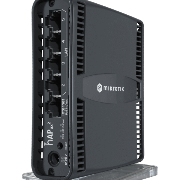 MikroTik C52iG-5HaxD2HaxD-TC - hAP ax² | hAP ax² | C52iG-5HaxD2HaxD-TC | 802.11ax | 1200 Mbit/s (5 GHz)/ 574 Mbit/s (2.4 GHz) Mbit/s | Ethernet LAN (RJ-45) ports 5 | No mobile broadband | 0