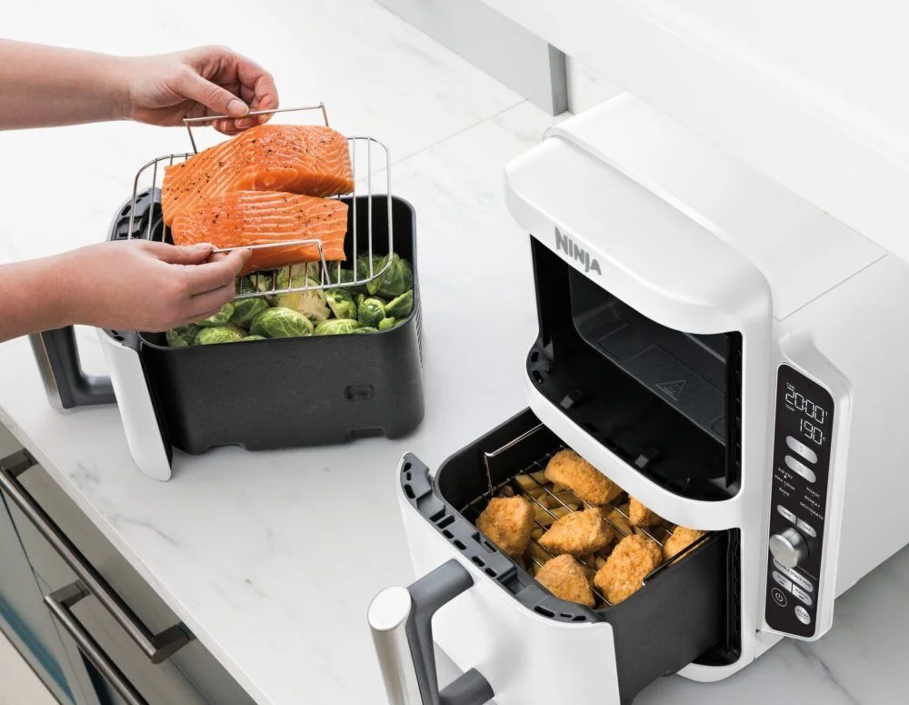 NINJA | Double Stack XL 2-Drawer Air Fryer | SL400EUWH | Power 2470 W | Capacity 9.5 L | White - Image 3