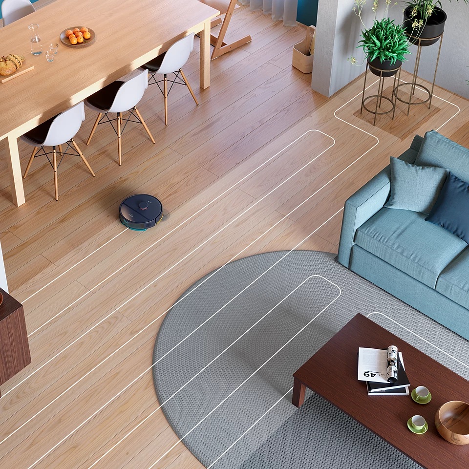 Philips | Robot Vacuum Cleaner | XU2000/10 2000 series | Wet&Dry | Operating time (max) 130 min | Lithium-ion | 2600 mAh | Dust capacity 0.38 L | 2700 Pa | Dark Blue - Image 9