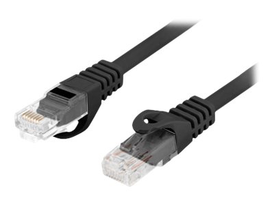 Lanberg | Patchcord Cat.6 UTP LSZH CU | PCU6-10CU-0100-BK | 1 m | Black - Image 2