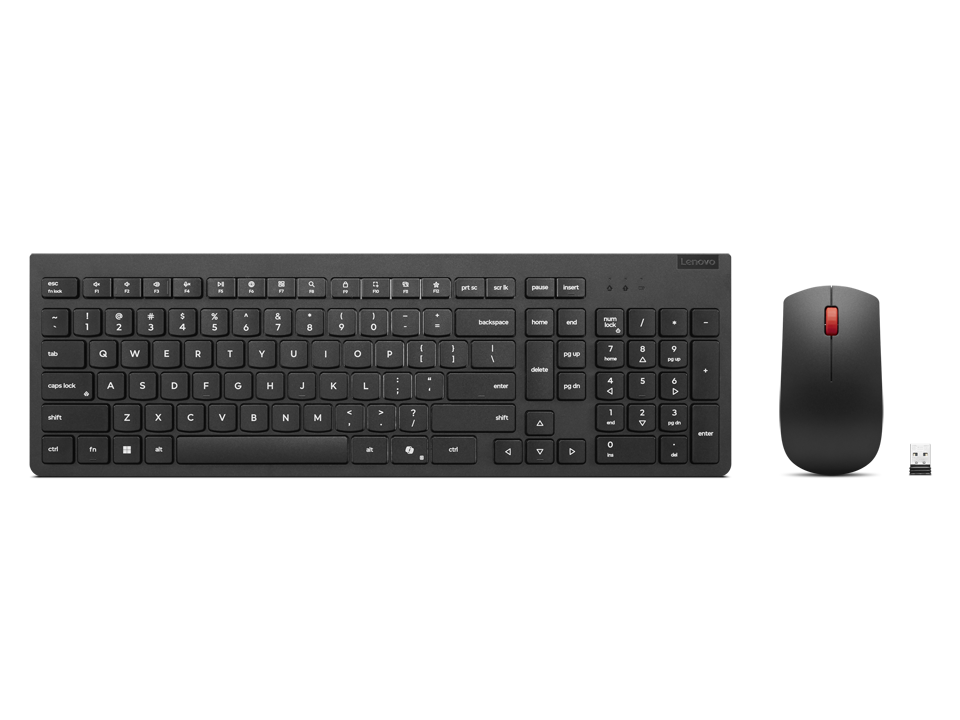 Lenovo Essential Wireless Combo Keyboard & Mouse Gen2 | Keyboard and Mouse Set | Wireless | Mouse included | US | Black - Image 3
