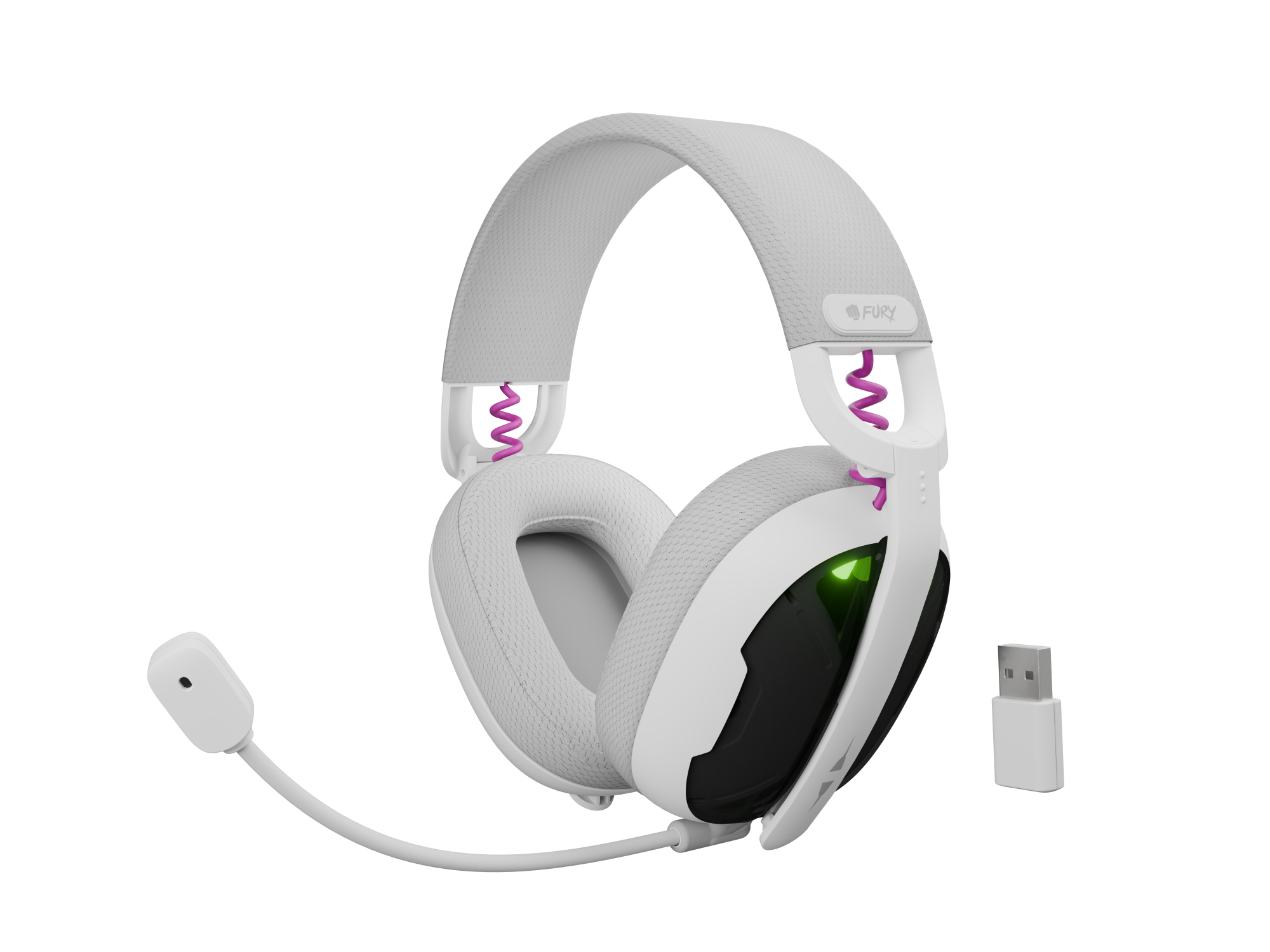 Genesis Gaming Headset | Fury Fukiya F6 | Bluetooth | Over-Ear | Microphone | Wireless | White