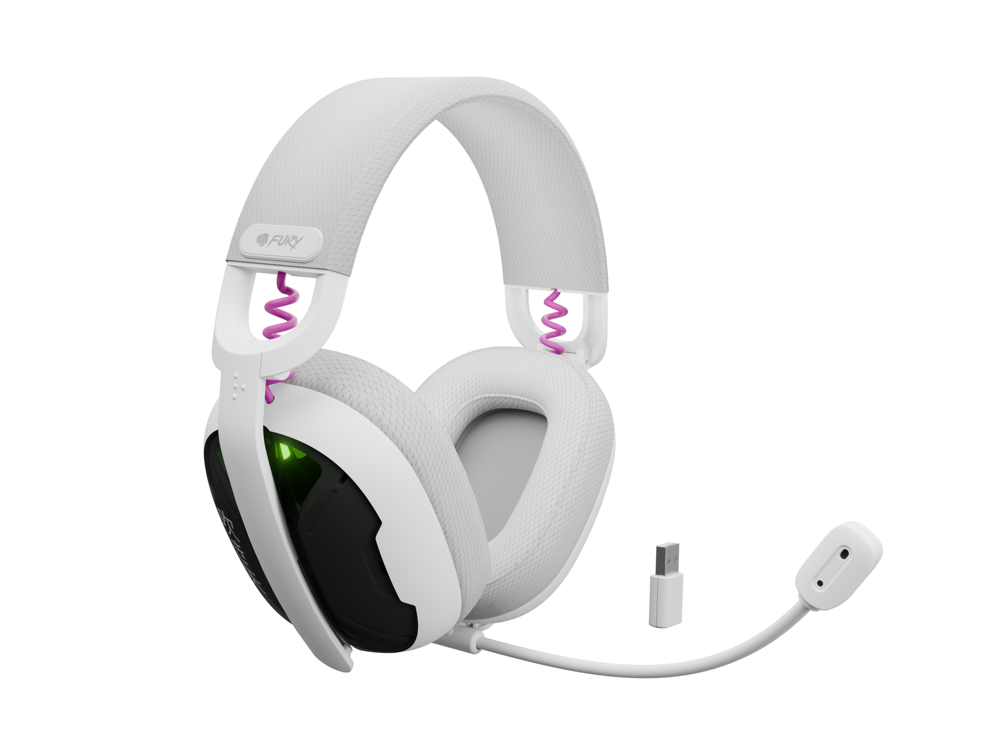 Genesis Gaming Headset | Fury Fukiya F6 | Bluetooth | Over-Ear | Microphone | Wireless | White - Image 5
