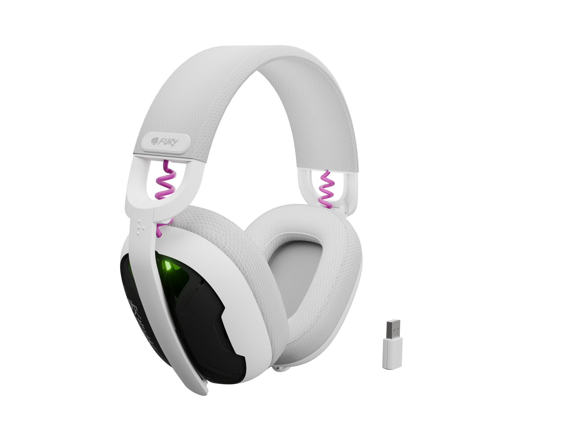 Genesis Gaming Headset | Fury Fukiya F6 | Bluetooth | Over-Ear | Microphone | Wireless | White - Image 6