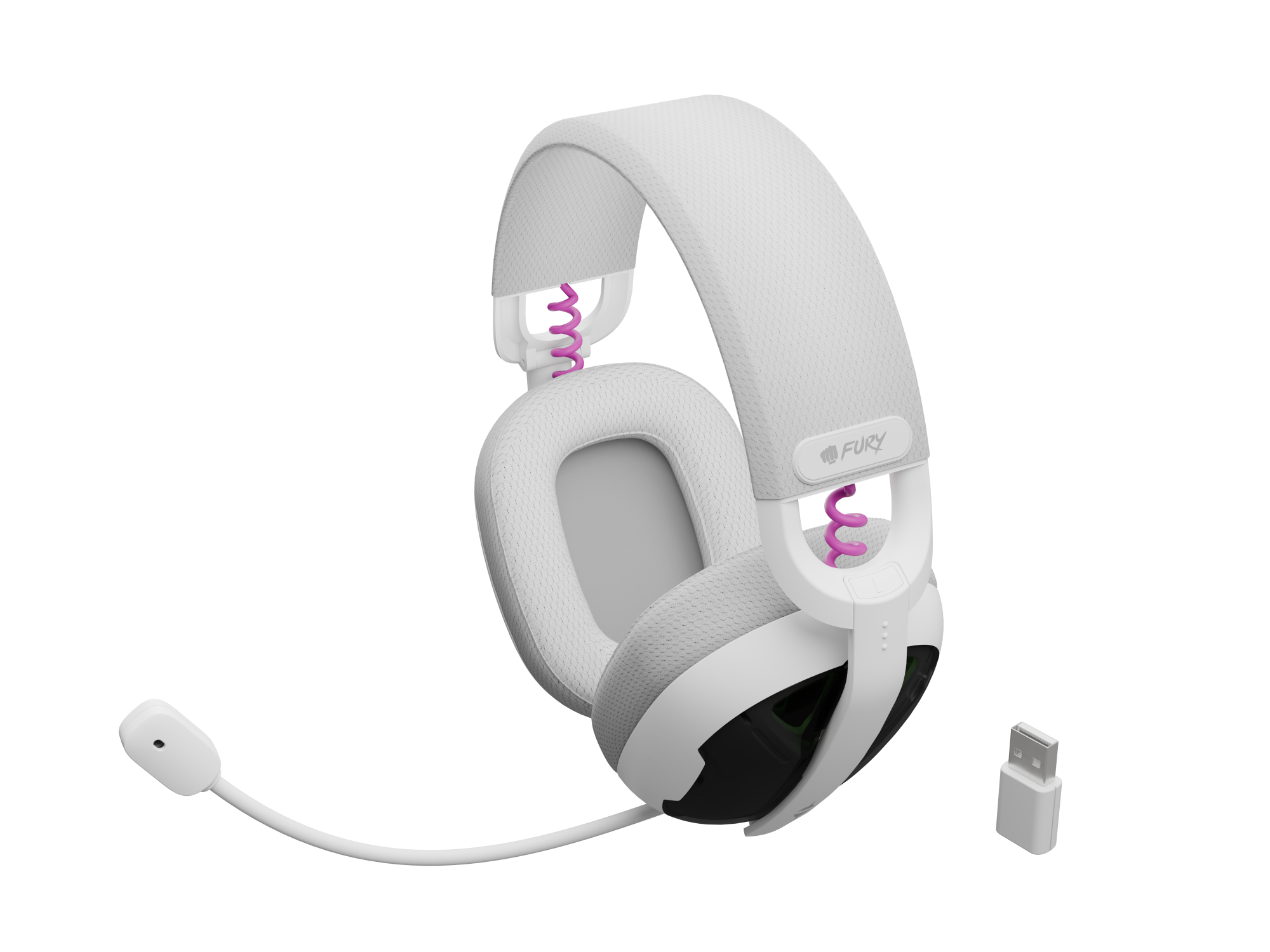Genesis Gaming Headset | Fury Fukiya F6 | Bluetooth | Over-Ear | Microphone | Wireless | White - Image 8