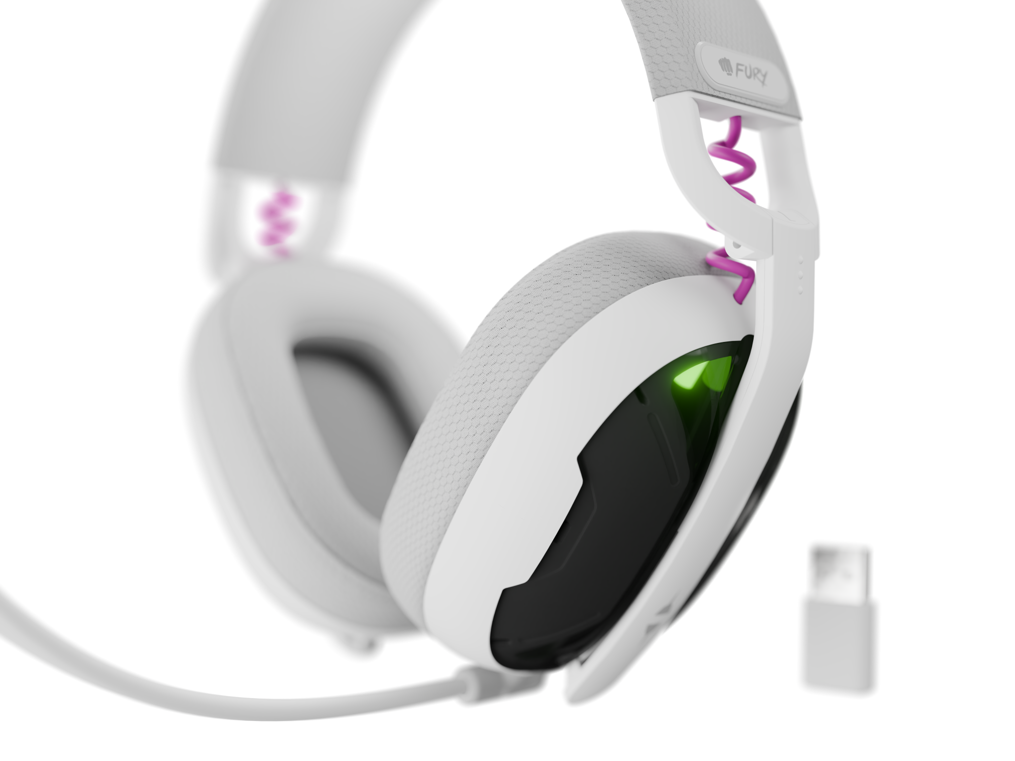 Genesis Gaming Headset | Fury Fukiya F6 | Bluetooth | Over-Ear | Microphone | Wireless | White - Image 10