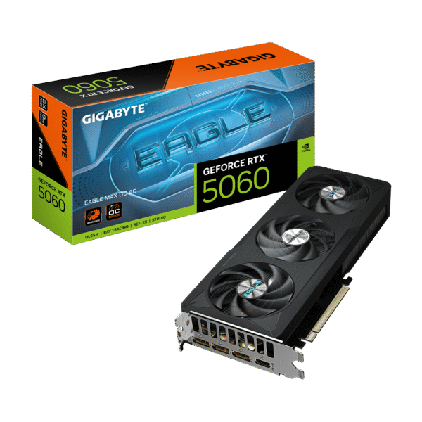 Gigabyte GeForce RTX 5060 EAGLE MAX OC 8G | NVIDIA | 8 GB | GeForce RTX 5060 | GDDR7 | HDMI ports quantity 1 | PCI-E 5.0