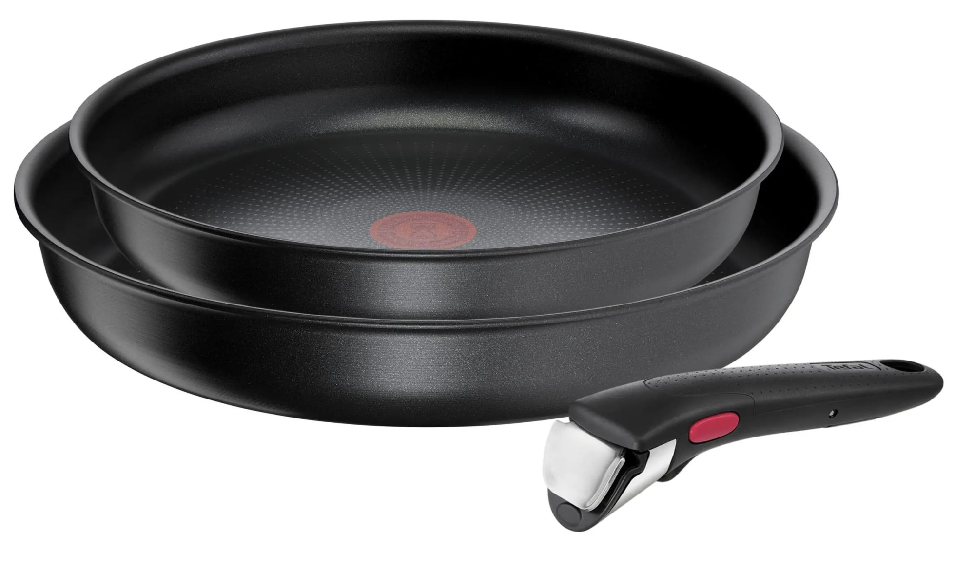 TEFAL Ingenio Daily Chef Set, 3 pcs | L7629553 | Frying | Diameter 24/28 cm | Suitable for induction hob | Removable handle | Black