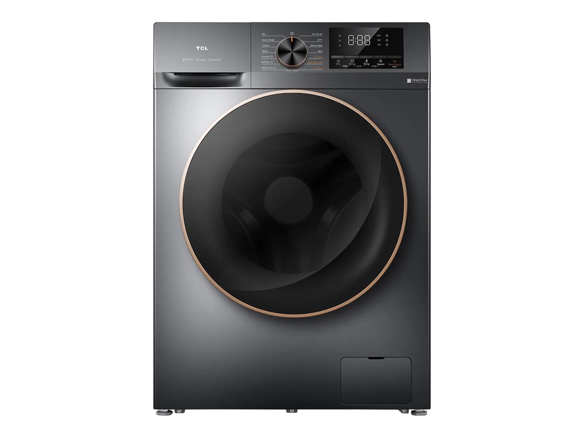 TCL CP1012SA0 Washing machine with Dryer, Free standing, Front loading, Washing 10 kg, Drying 6 kg, Black | TCL