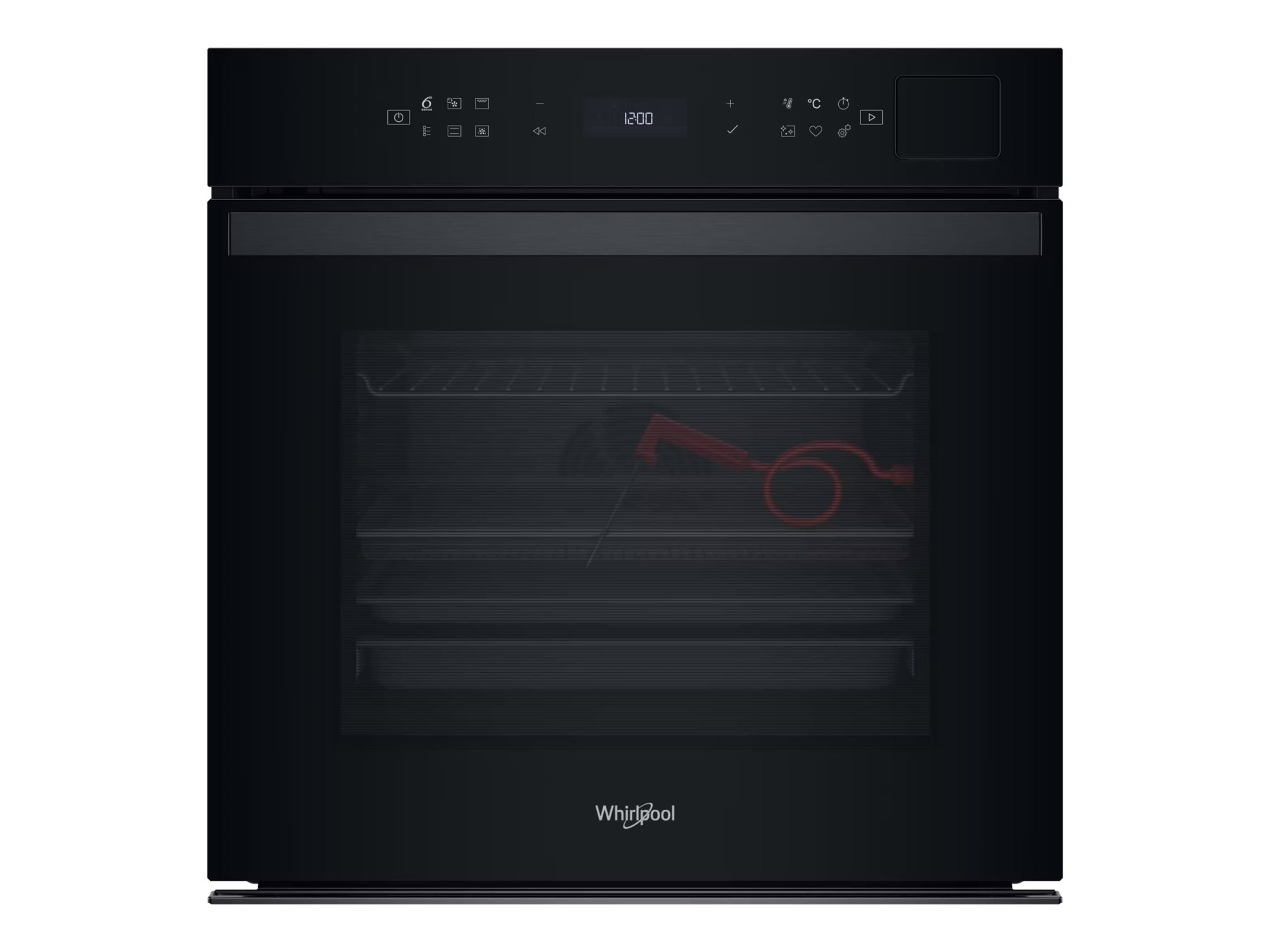 Whirlpool Oven | WOI6A8FPT1SBA | 73 L | Electric | Pyrolytic/Hydrolytic | Electronic | Steam function | Height 59.7 cm | Width 59.5 cm | Black