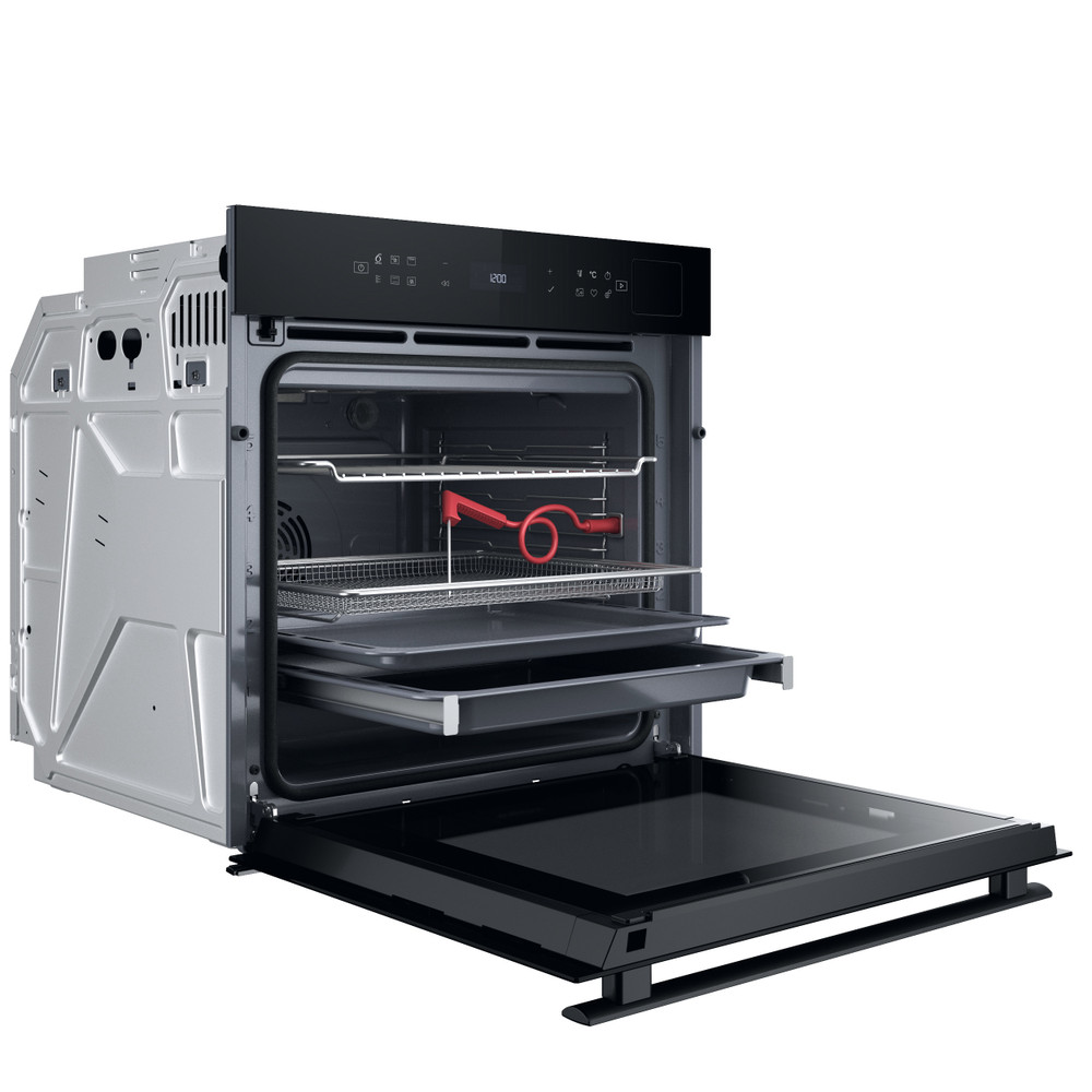 Whirlpool Oven | WOI6A8FPT1SBA | 73 L | Electric | Pyrolytic/Hydrolytic | Electronic | Steam function | Height 59.7 cm | Width 59.5 cm | Black - Image 4