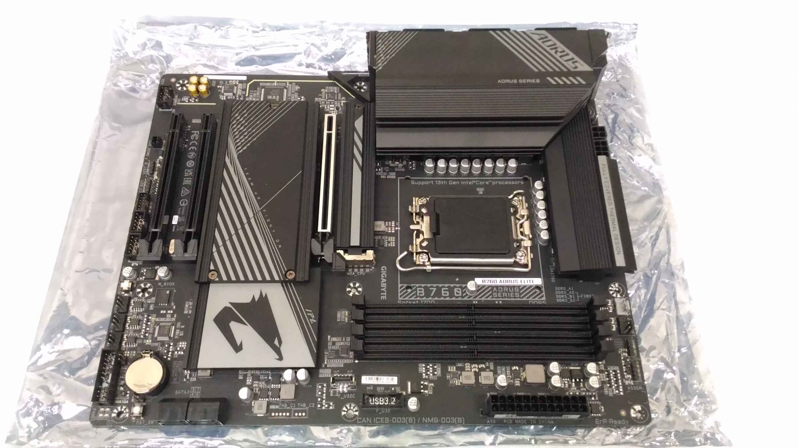 SALE OUT. GIGABYTE B760 AORUS ELITE 1.0 M/B | Gigabyte B760 AORUS ELITE 1.0 M/B | Processor family Intel | Processor socket LGA1700 | DDR5 DIMM | Memory slots 4 | Supported hard disk drive interfaces SATA, M.2 | Number of SATA connectors 4 | Chipset Intel B760 Express | ATX | USED, REFURBISHED, WITHOUT ACCESSORIES, ONLY BACKPLATE INCLUDED