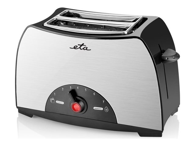 ETA | Toaster | ETA216690000 | Power 800 W | Number of slots 2 | Housing material Stainless steel, plastic | Black / Stainless Steel - Image 2