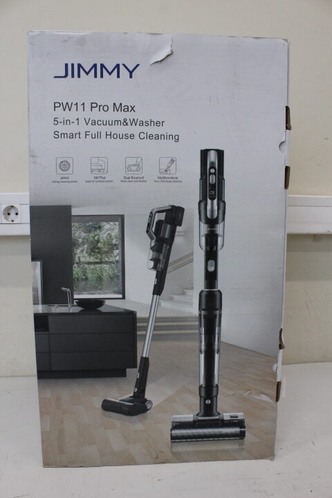 SALE OUT. Jimmy Cordless Vacuum cleaner and washer PW11 Pro Max | Jimmy | Vacuum Cleaner and Washer | PW11 Pro Max | Cordless operating | Washing function | 460 W | 21.6 V | Operating time (max) 80 min | Silver/Black | Warranty 24 month(s) | USED, DIRTY, SCRATCHED, MISSING LIQUID BOTTLE