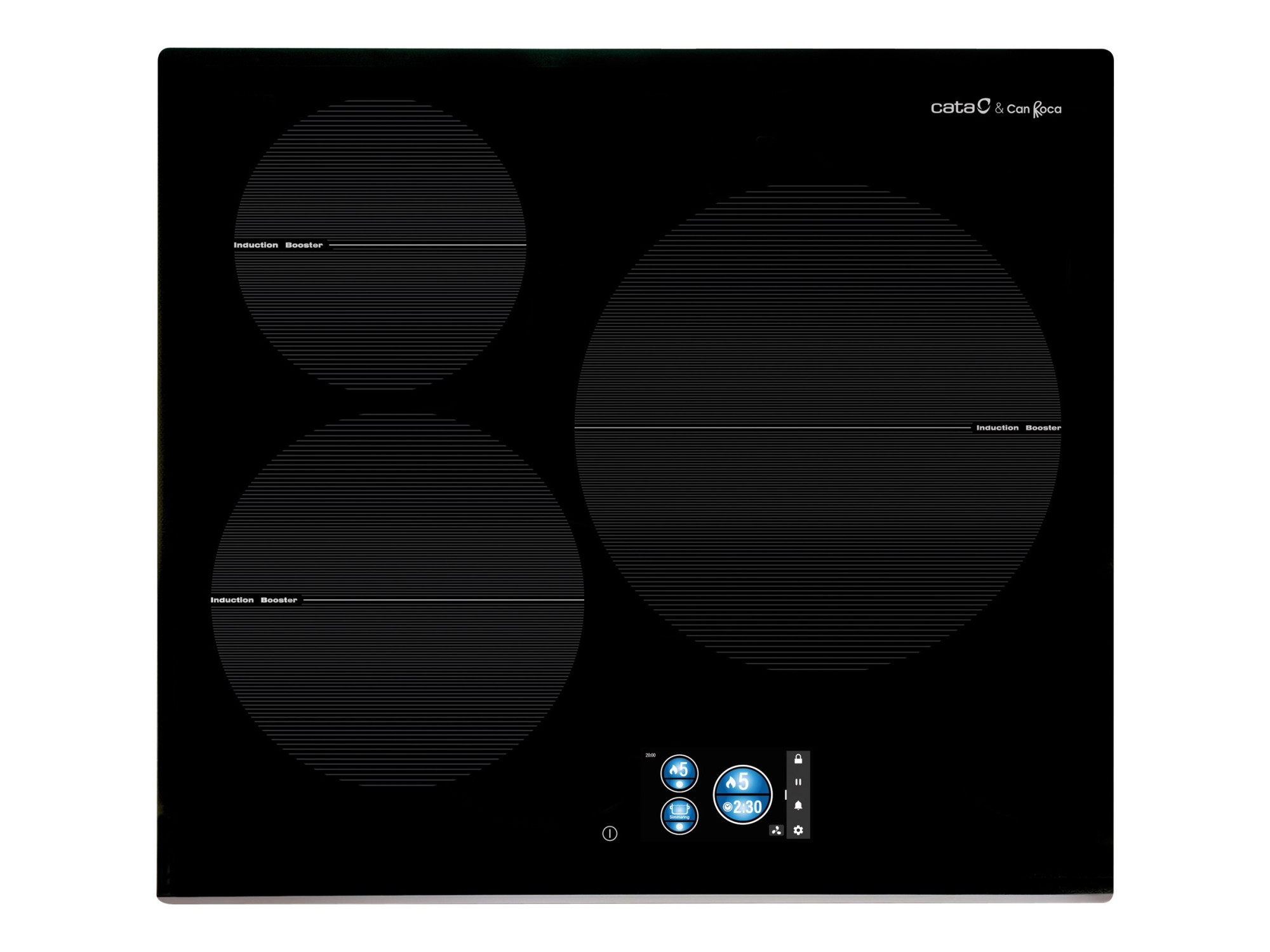 CATA | Hob | IDB 6003 PRO BK | Induction | Number of burners/cooking zones 3 | Touch | Timer | Black | Display - Image 3