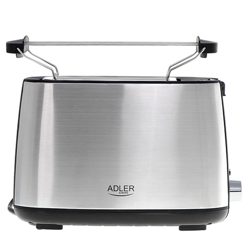 Adler | Toaster | AD 3214 | Power 750 W | Number of slots 2 | Housing material Stainless steel | Silver - Image 2