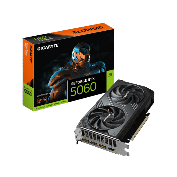 Gigabyte GeForce RTX 5060 WINDFORCE MAX OC 8G | NVIDIA | 8 GB | GeForce RTX 5060 | GDDR7 | HDMI ports quantity 1 | PCI-E 5.0