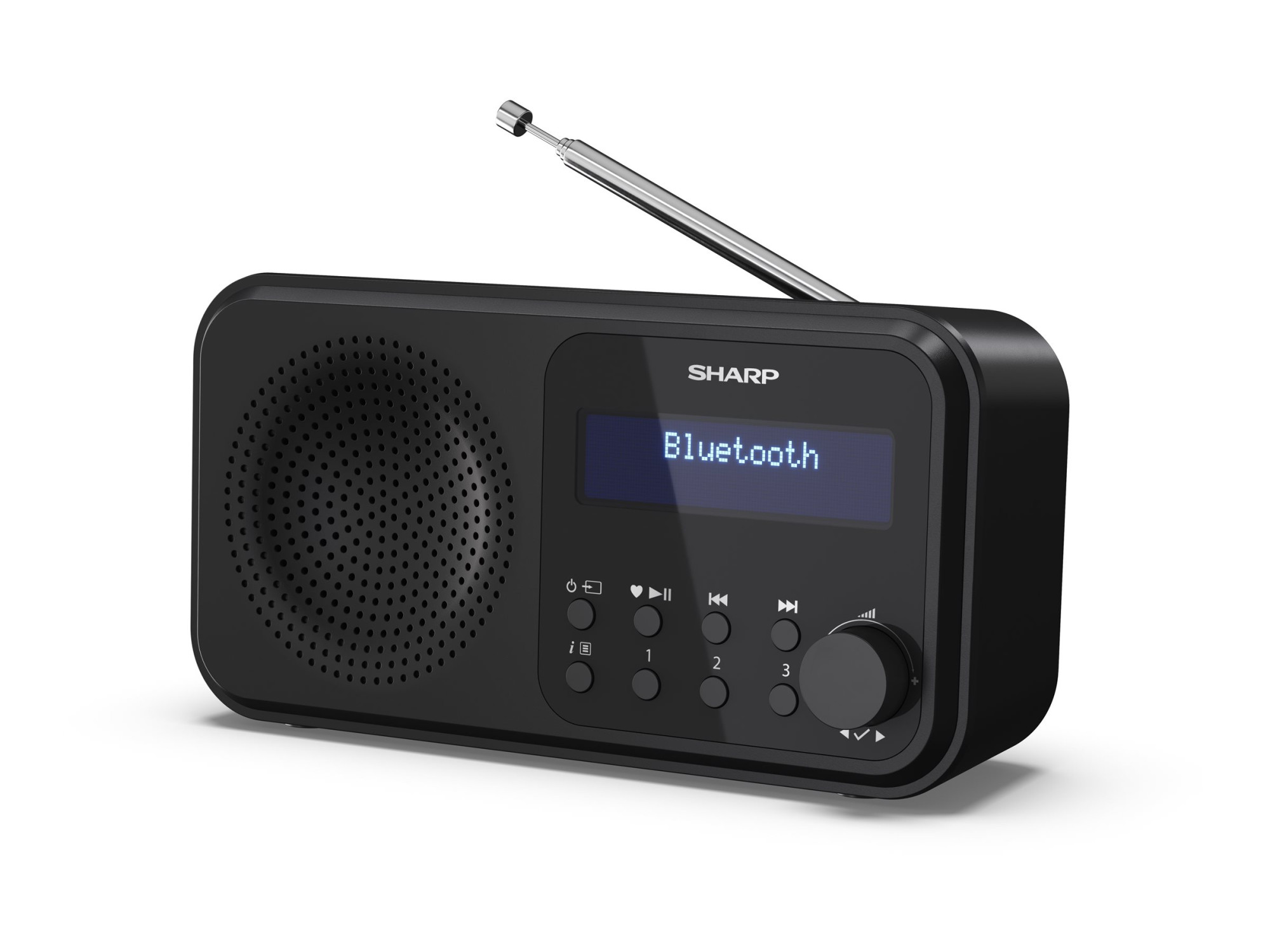 Sharp DR-P420(BK) Tokyo Portable Digital Radio, FM/DAB/DAB+, Bluetooth 5.0, USB or Battery Powered, Midnight Black | Sharp | Tokyo Portable Digital Radio | DR-P420(BK) | Bluetooth | Midnight Black - Image 3