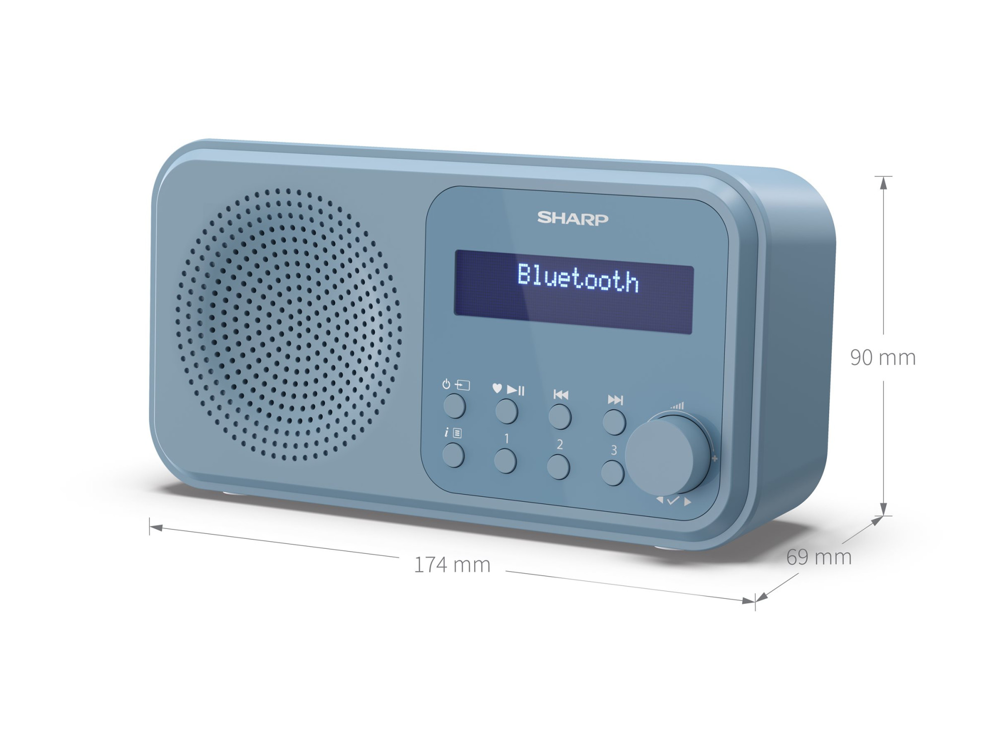 Sharp | Tokyo Digital Radio | DR-P420(BL) | Bluetooth | Blue | Portable | Wireless connection - Image 5