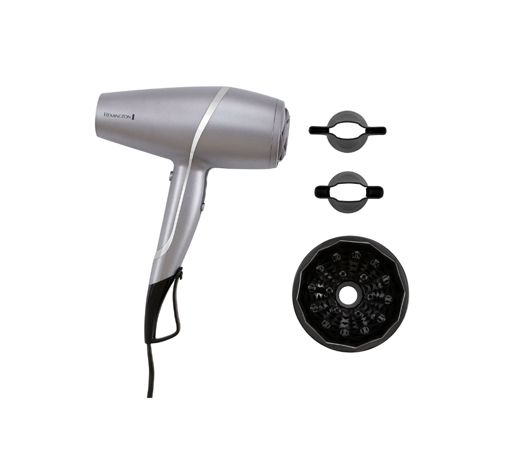 Remington Hair dryer | AC9800 Proluxe You Adaptive | 2400 W | Number of temperature settings 3 | Ionic function | Diffuser nozzle | Silver - Image 3