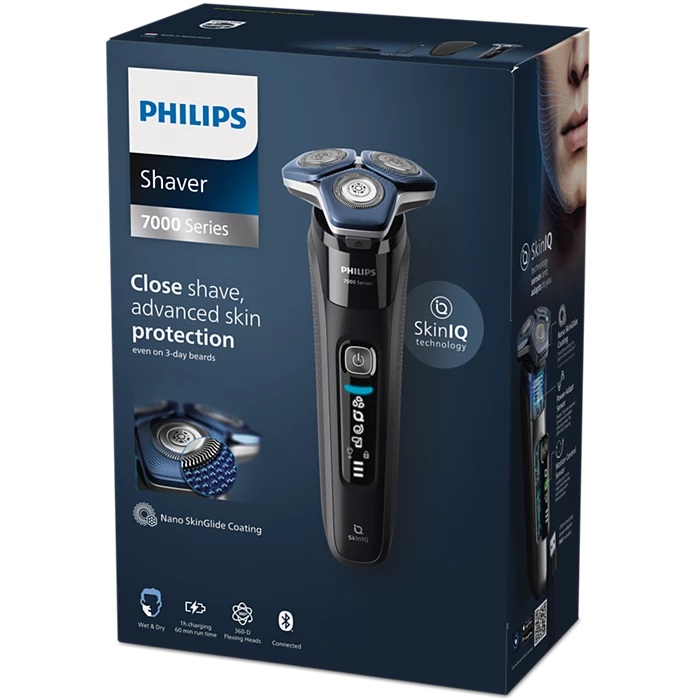 Philips Shaver | S7886/35 Series 7000 | Operating time (max) 60 min | Wet & Dry | Lithium Ion | Black - Image 7