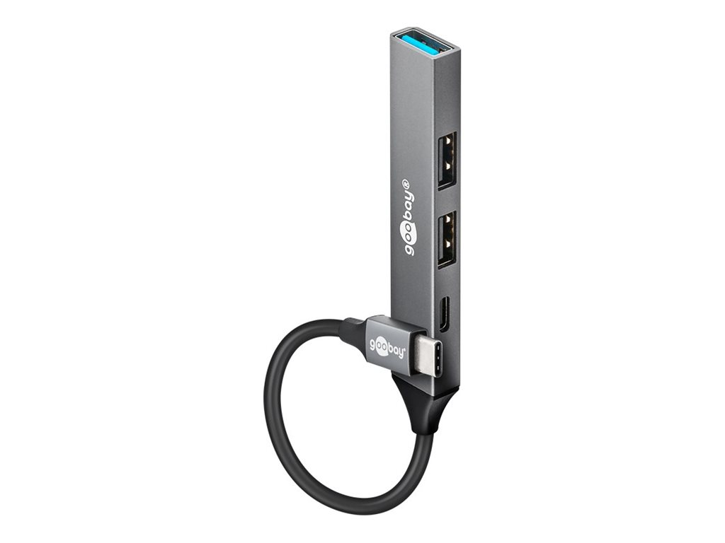 Goobay Slim 4-Port USB Hub, USB-C to USB-C/USB-A, 5 Gbit/s | 74459 - Image 2