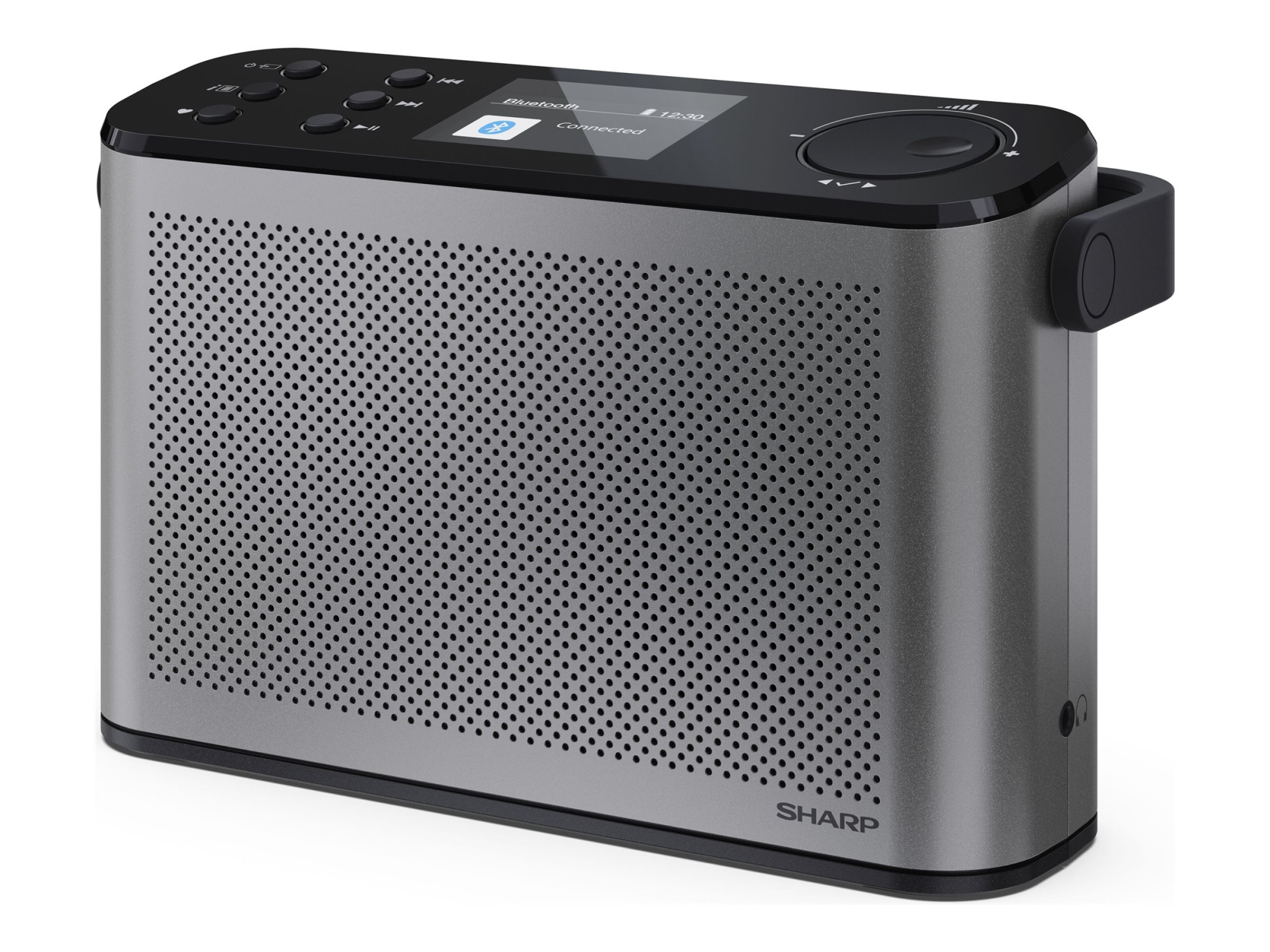 Sharp OSAKA Stereo Portable Digital Radio | DR-P540(GY) | USB port | Bluetooth | FM radio | Wireless connection - Image 2