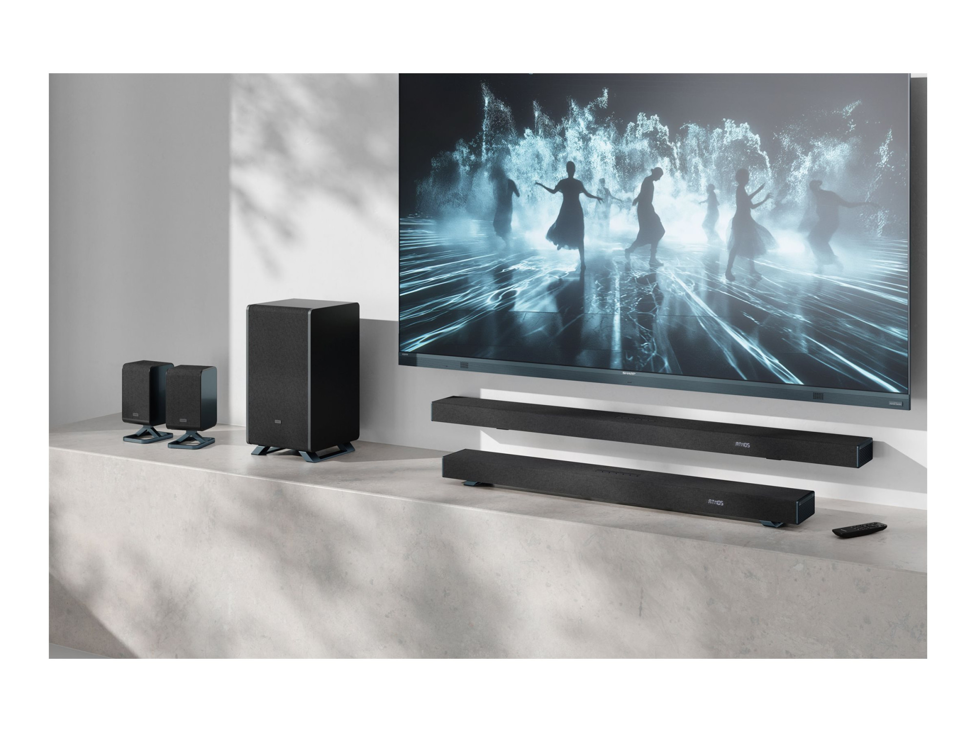 Sharp | 3.1.2 Dolby Atmos/DTS:X Soundbar with Wireless Subwoofer | HT-SBW53121(BK) | Bluetooth - Image 15