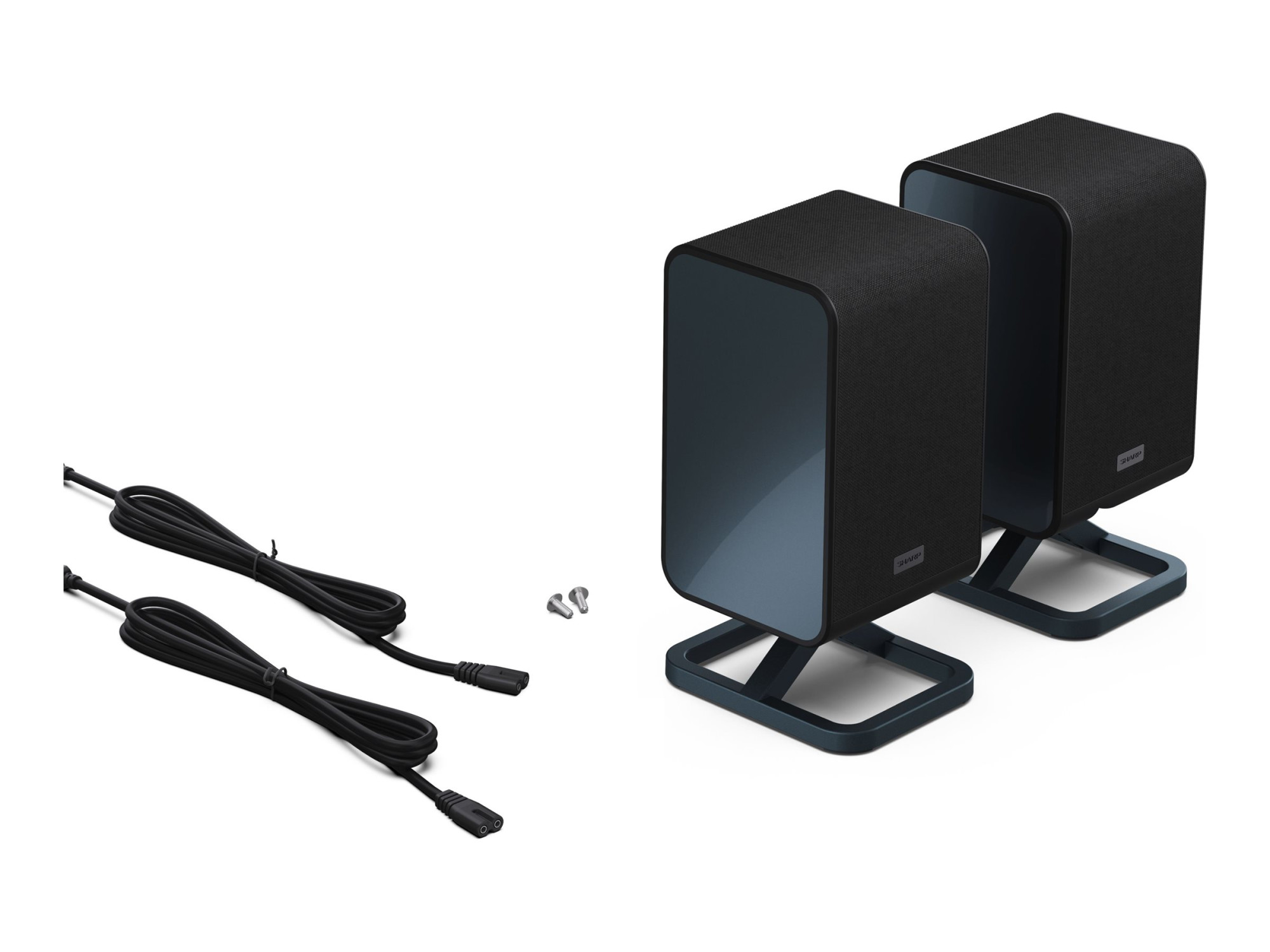 Sharp | 2.0.2 Wireless Rear Surround Speakers | HT-SPR52021(BK) - Image 3