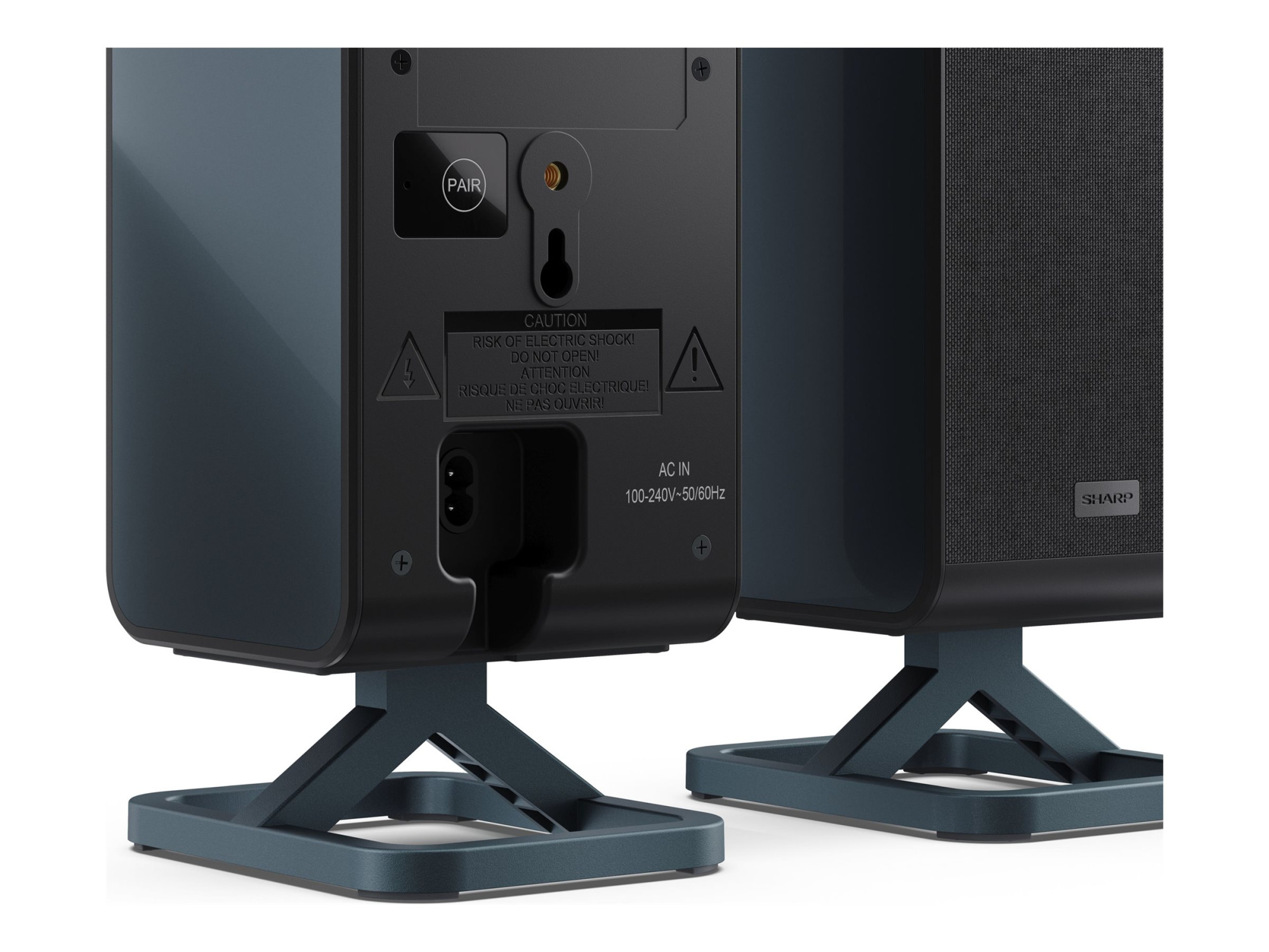 Sharp | 2.0.2 Wireless Rear Surround Speakers | HT-SPR52021(BK) - Image 15