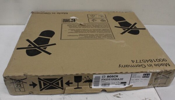 SALE OUT. Bosch PKE61RBA2E Electric Hob, Number of burners/cooking zones 4, Without Frame, Width 60 cm, Black | Bosch Hob | PKE61RBA2E | Electric | Number of burners/cooking zones 4 | Touch | Timer | Black | DAMAGED PACKAGING, MISSING CABLE