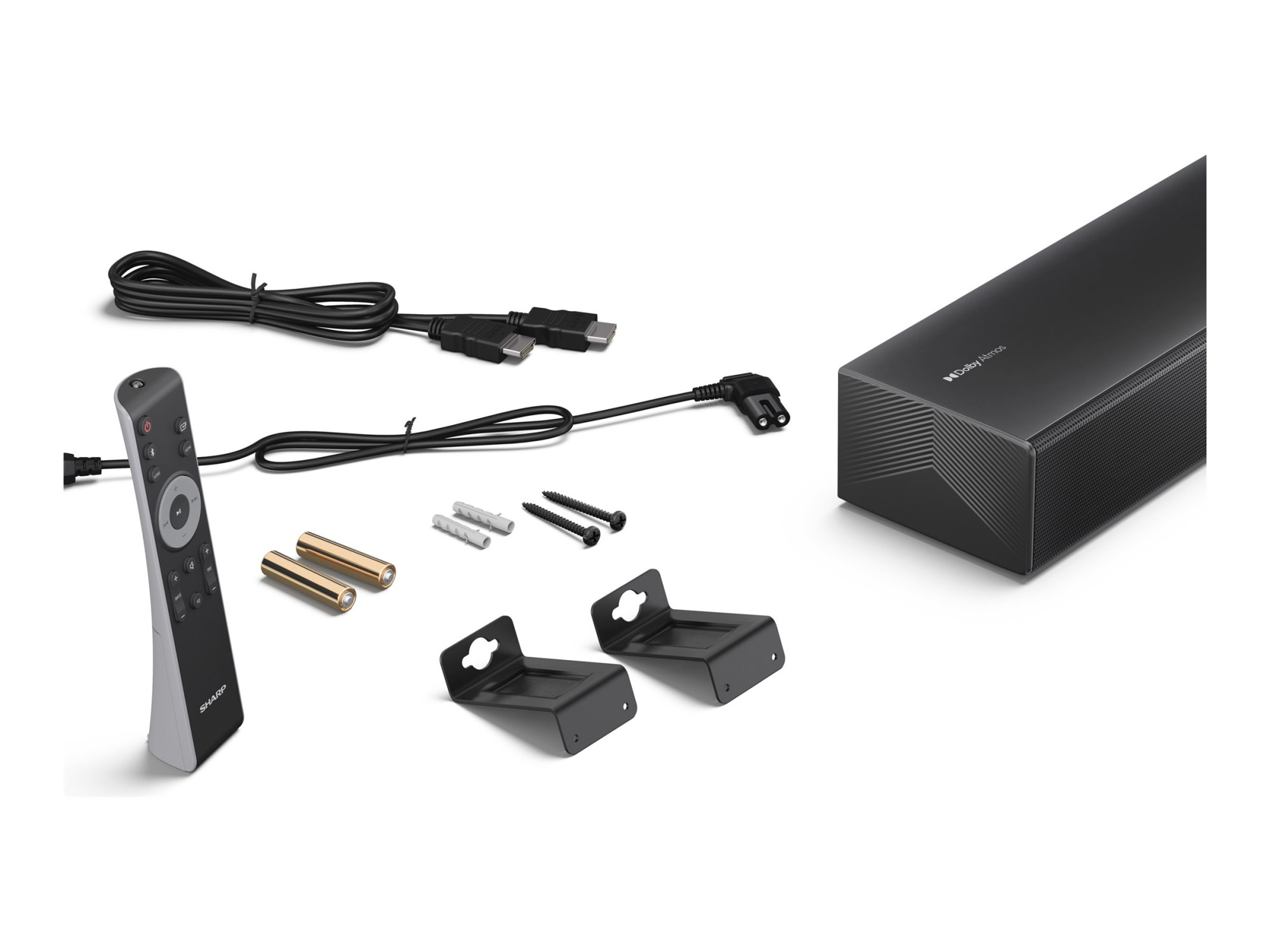 Sharp 2.0 Dolby Atmos/DTS Virtual:X Soundbar | HT-SB304 | 180 W | Bluetooth | Black | Wireless connection - Image 15