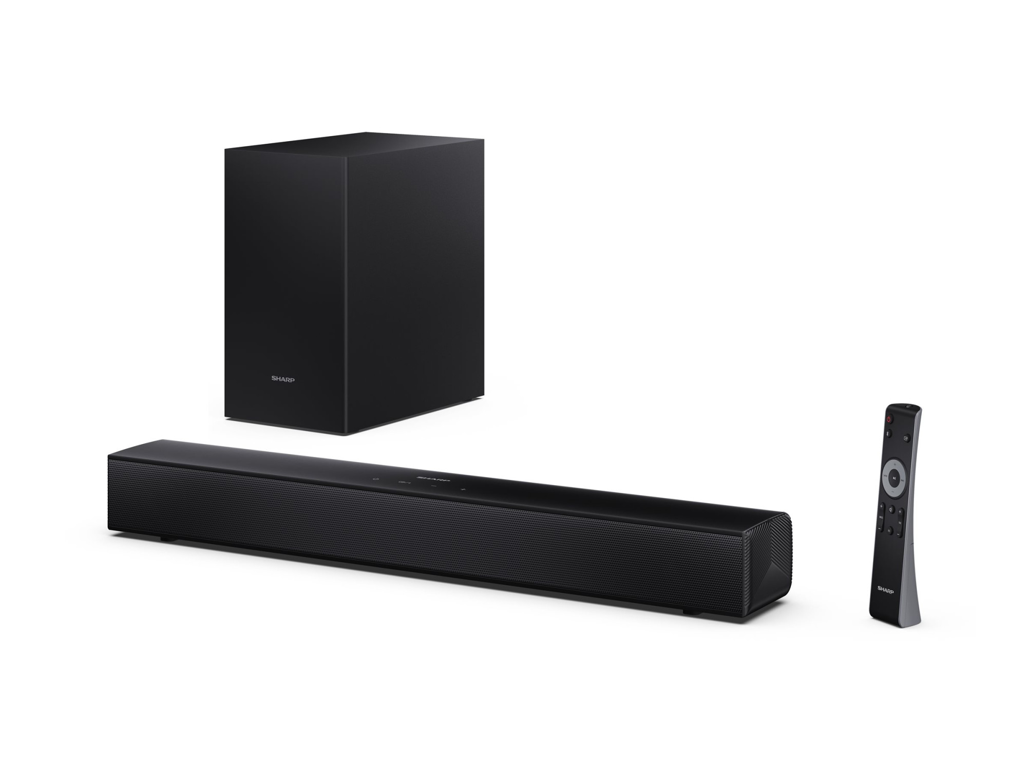 Sharp Compact 2.1 Soundbar with Wireless Subwoofer | HT-SBW121 | 240 W | Bluetooth | Black | Wireless connection - Image 2