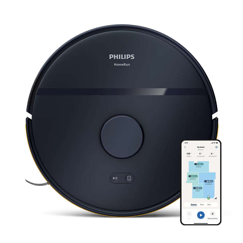 Philips | Robot Vacuum Cleaner | XU2000/10 2000 series | Wet&Dry | Operating time (max) 130 min | Lithium-ion | 2600 mAh | Dust capacity 0.38 L | 2700 Pa | Dark Blue