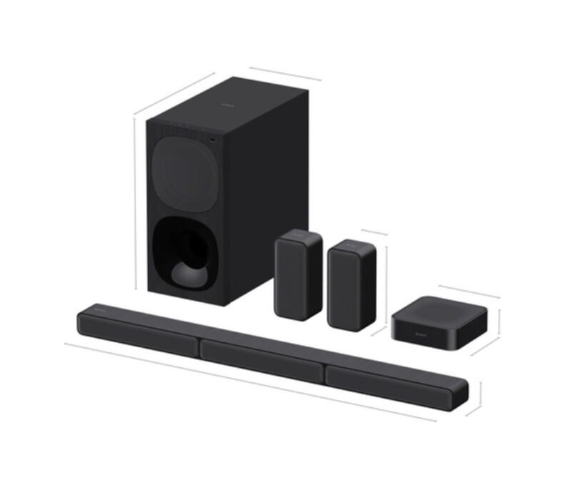 Sony | HT-S40R 5.1ch Home Cinema Soundbar with Wireless Rear Speakers | Black | No | USB port | Wi-Fi | Bluetooth | Wireless connection - Image 7