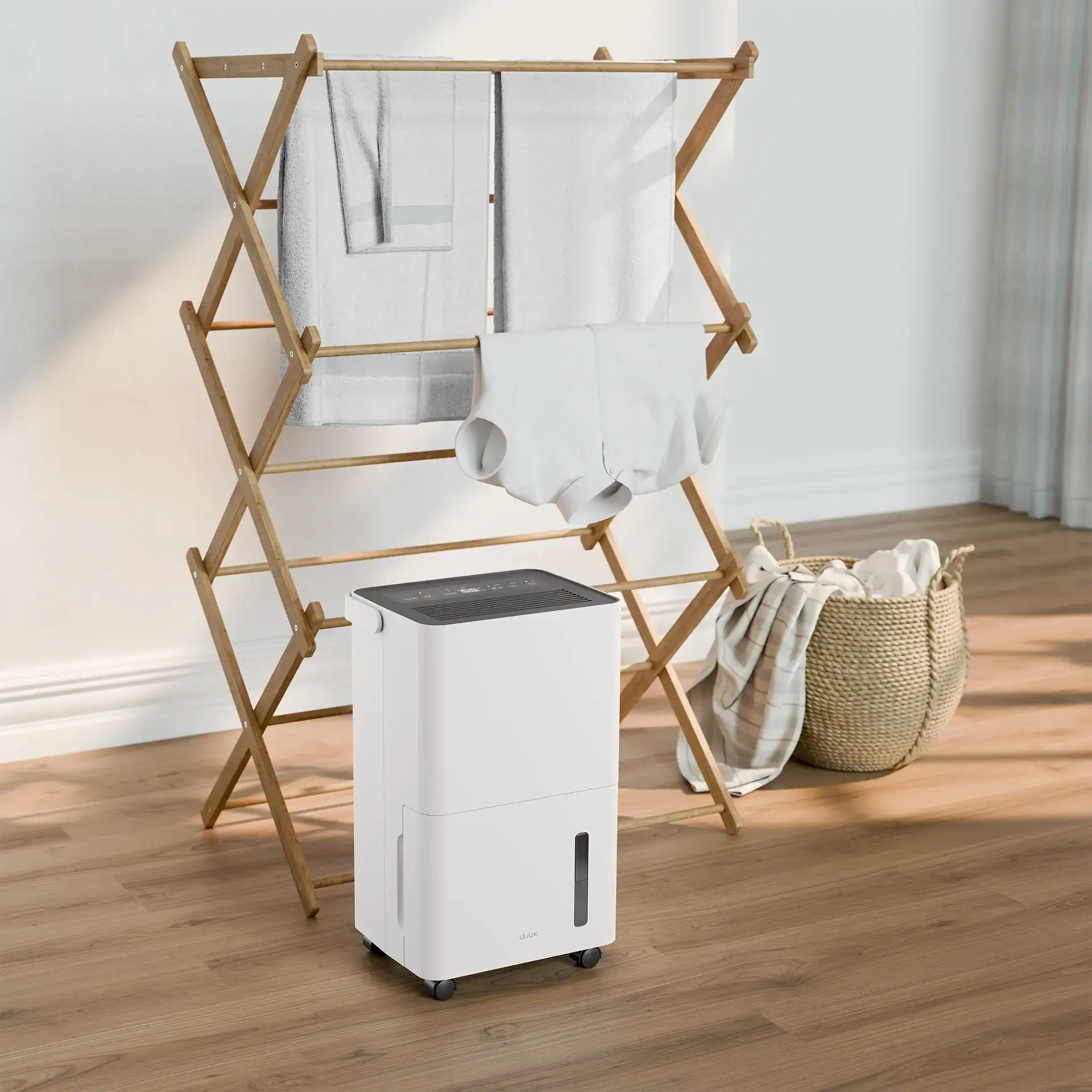 Duux Smart Dehumidifier | Bora | Suitable for rooms up to 30 m² | Water tank capacity 1.7 L | White - Image 14