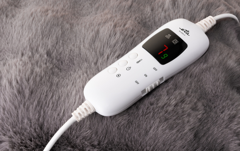 ETA Heating Blanket, 130 x 160 cm | Bubble 632590000 | Number of heating levels 3 | Number of persons 1 | Washable | Remote control | 120 W | Grey - Image 3