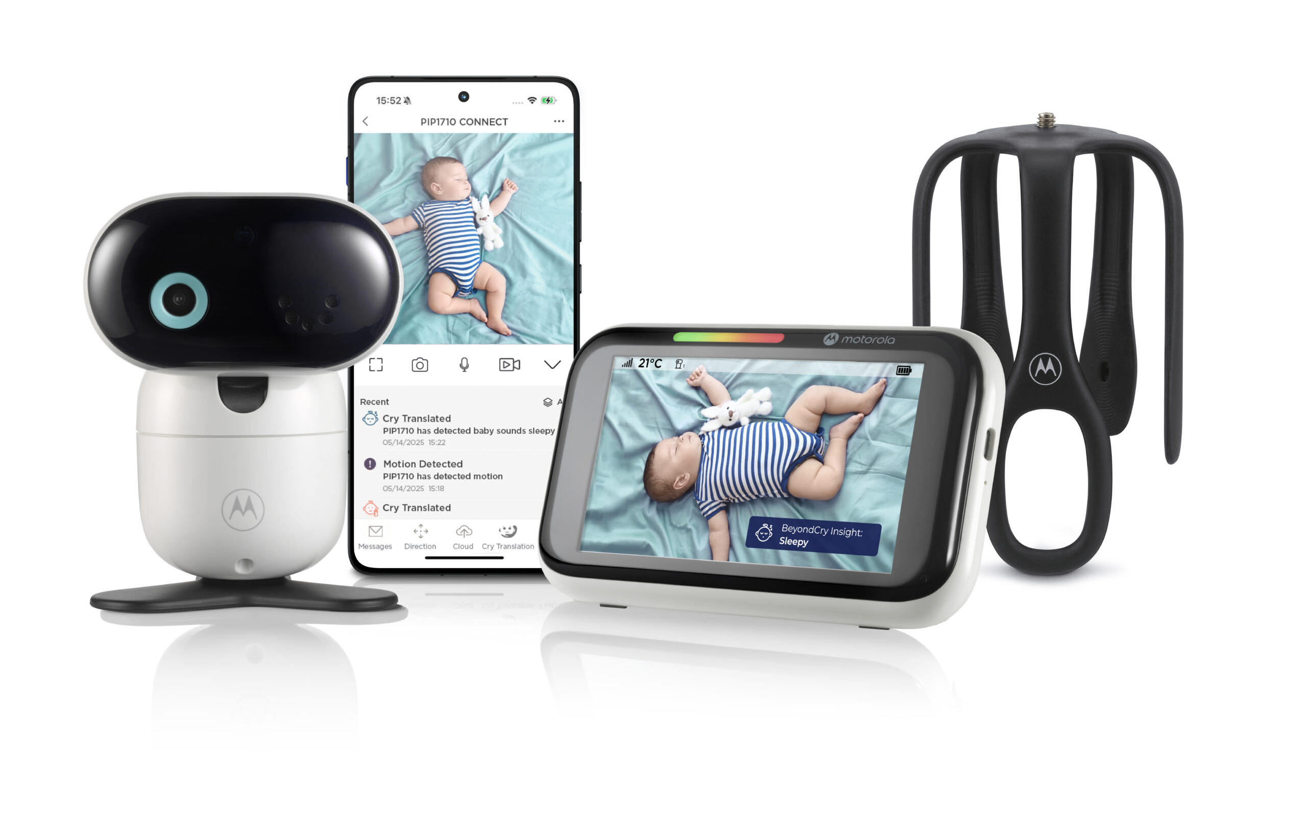 Motorola 5" Monitor With AI and Stargrip | PIP1710 Connect