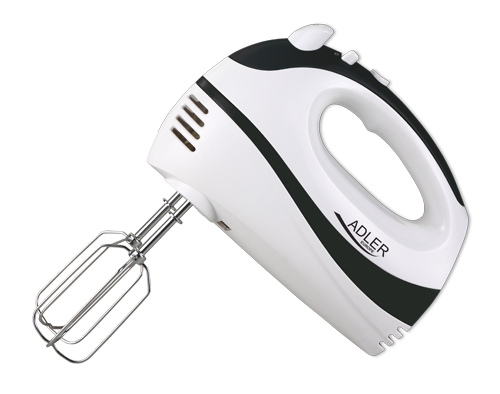 Adler | Mixer | AD 4205 b | Hand Mixer | 300 W | Number of speeds 5 | Turbo mode | White/Black