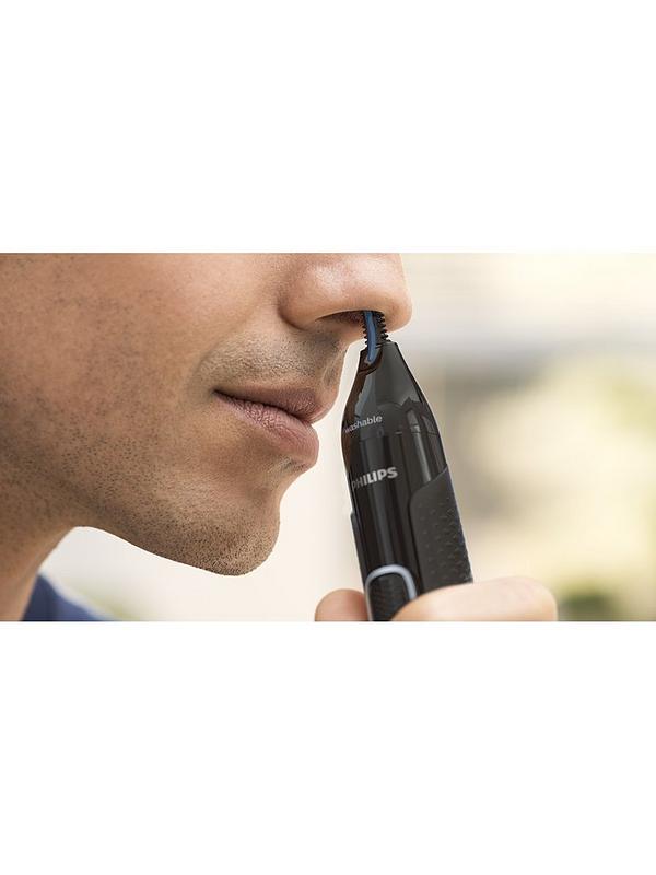 Philips | Nose and Ear Trimmer | NT1650/16 | Nose Hair Trimmer | Wet & Dry | Black - Image 4