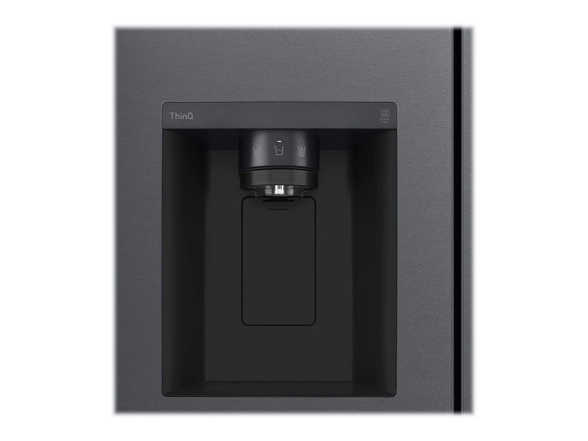 LG | Refrigerator | GSLV71MCLE | Energy efficiency class E | Free standing | Side by side | Height 179 cm | No Frost system | Fridge net capacity 416 L | Freezer net capacity 219 L | 36 dB | Matte Black - Image 16