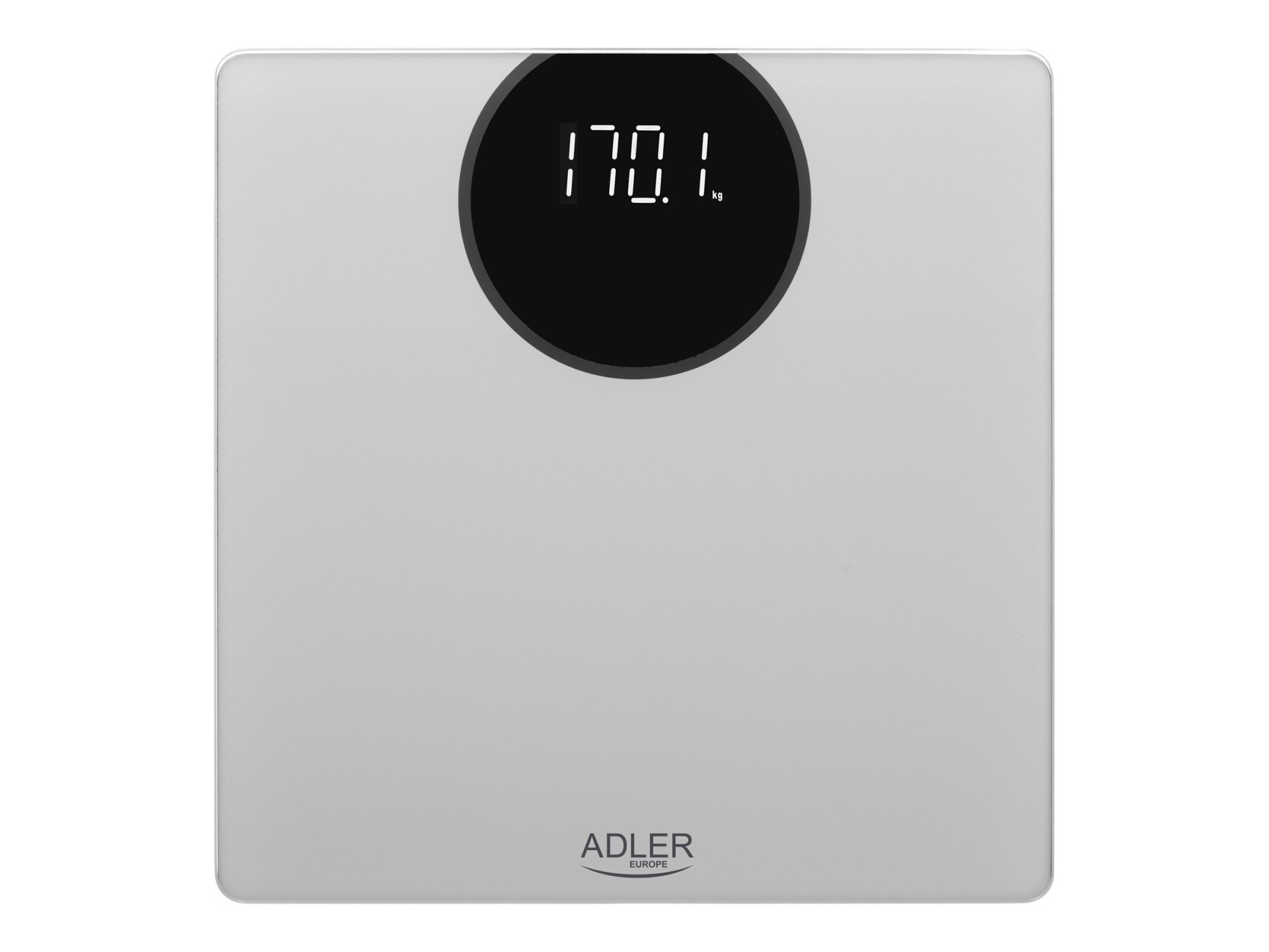 Adler | Bathroom scale | AD 8175 | Maximum weight (capacity) 180 kg | Accuracy 100 g | Silver - Image 2