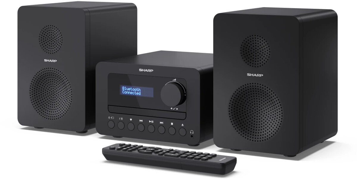 Sharp XL-B520D(BK) Tokyo Hi-Fi Micro System 2.0, FM/DAB/DAB+/USB, CD, Bluetooth 5.0, Aux-in, Black | Sharp | Tokyo Hi-Fi Micro System 2.0 | XL-B520D(BK) | Yes | Bluetooth | Black - Image 9