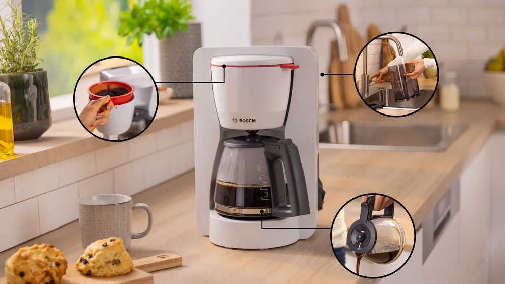 Bosch Coffee Maker | TKA2M111 MyMoment | Drip | 1200 W | White - Image 3