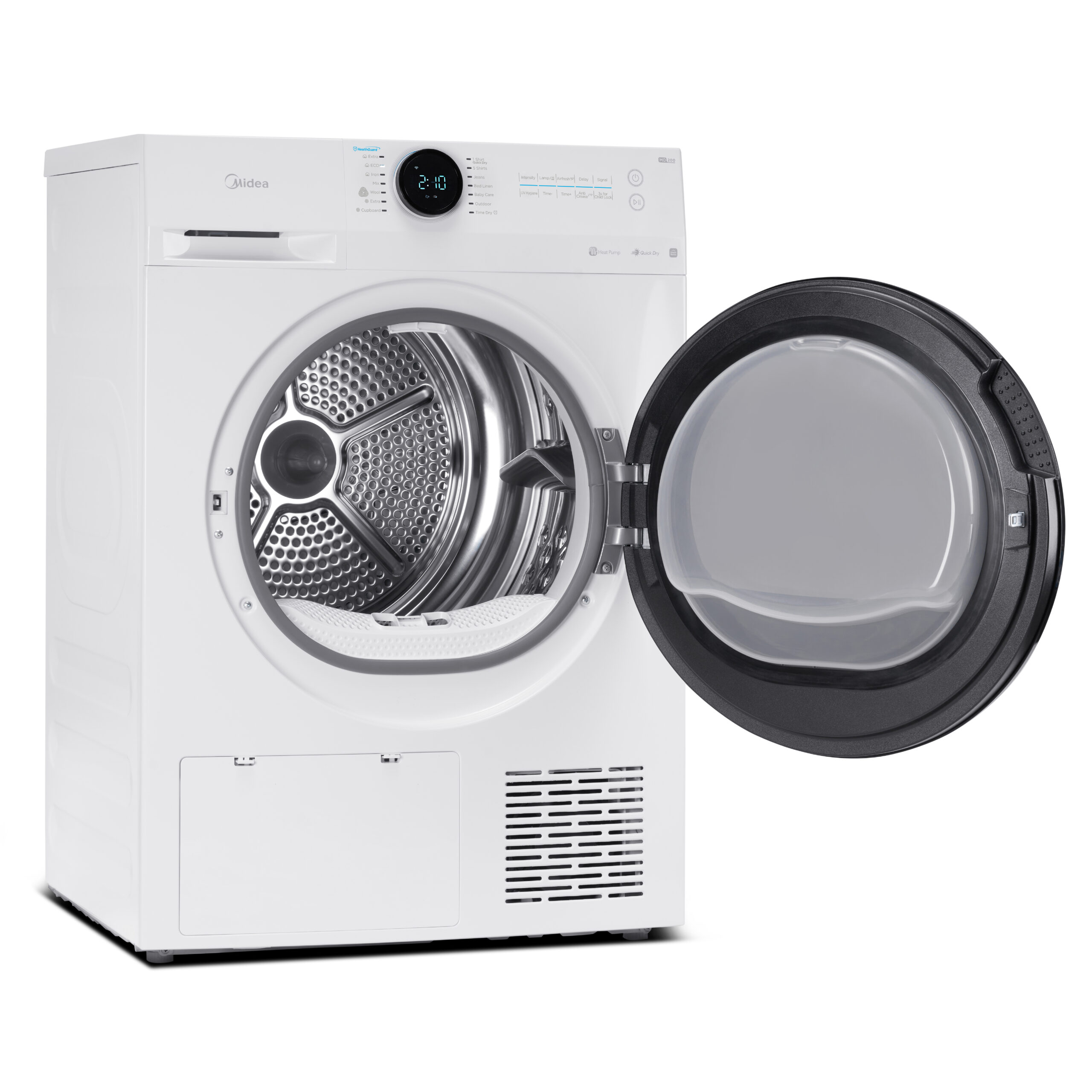 Midea | Dryer Machine | MD200H80BW/W-HR | Energy efficiency class C | Front loading | 8 kg | LED | Depth 60 cm | Wi-Fi | White - Image 4