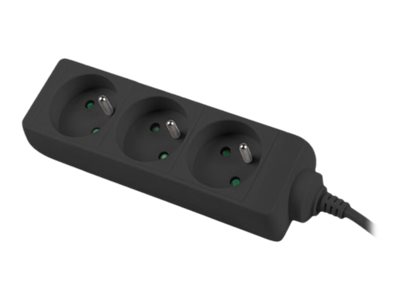 Lanberg Cable Power Strip, 3X French Outlets Quality-Grade Copper, 1.5 m | PS0-03E-0150-BK - Image 2