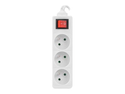 Lanberg Cable Power Strip, 3X French Outlets with Switch, Quality-Grade Copper, 1.5 m | PS1-03E-0150-W - Image 6