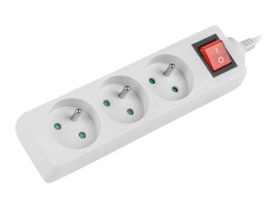 Lanberg Cable Power Strip, 3X French Outlets with Switch, Quality-Grade Copper, 1.5 m | PS1-03E-0150-W - Image 7