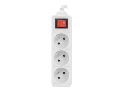 Lanberg Cable Power Strip 3M 3X French Outlets with Switch, Quality-Grade Copper | PS1-03E-0300-W - Image 6