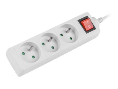 Lanberg Cable Power Strip 3M 3X French Outlets with Switch, Quality-Grade Copper | PS1-03E-0300-W - Image 7
